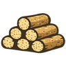 Bûches compressées